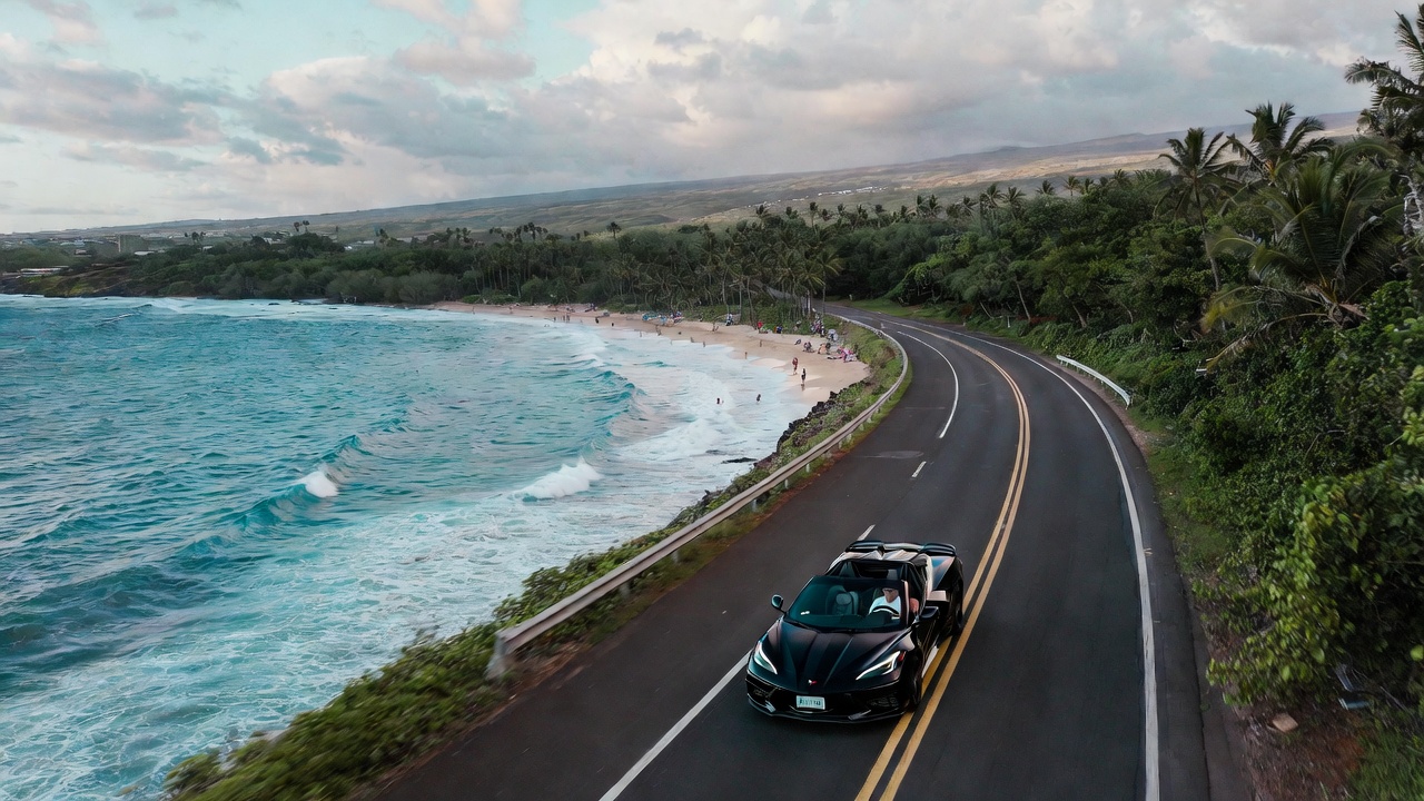 Kailua-Kona wedding with 2026 Corvette C8
