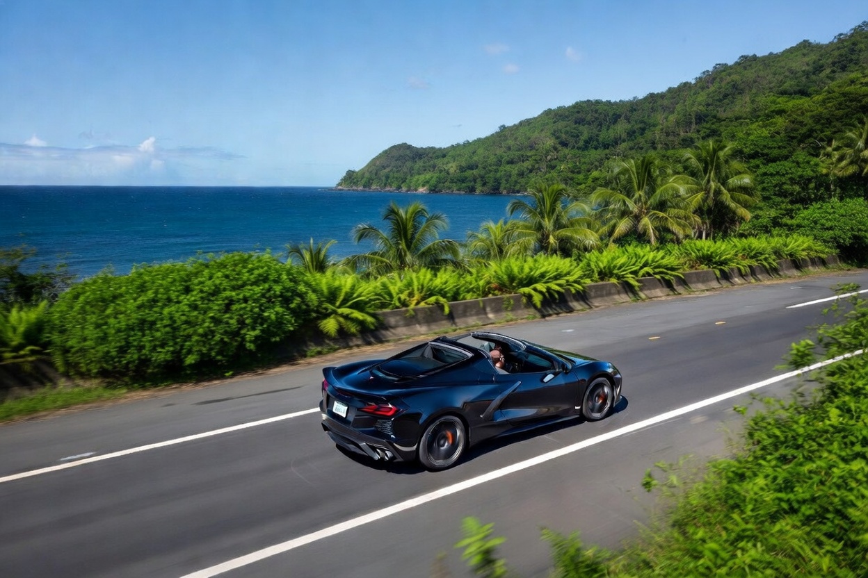 Kailua-Kona wedding with 2026 Corvette C8